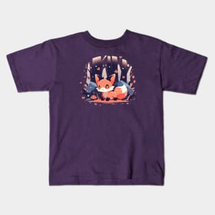 A cute little fox in the forest Kids T-Shirt